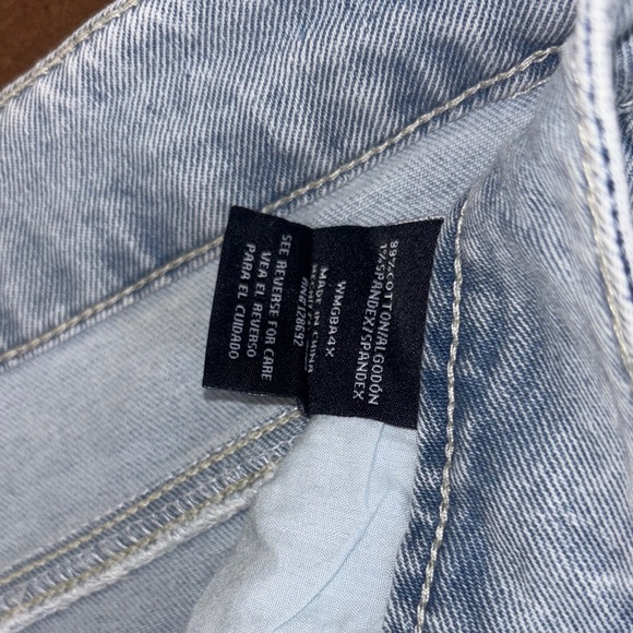 High Waisted Cropped Barrel jeans Light Blue Women's 90’ baggy boho - Picture 4 of 11